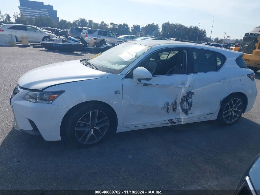 2016 Lexus Ct 200H VIN: JTHKD5BH4G2260699 Lot: 40889702