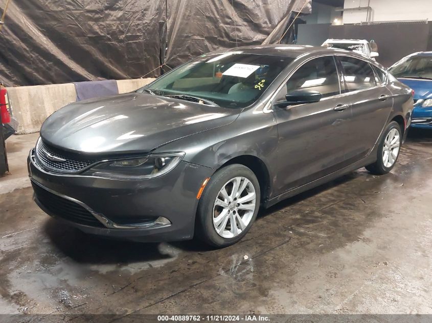 2015 Chrysler 200 Limited VIN: 1C3CCCAB2FN598839 Lot: 40889762