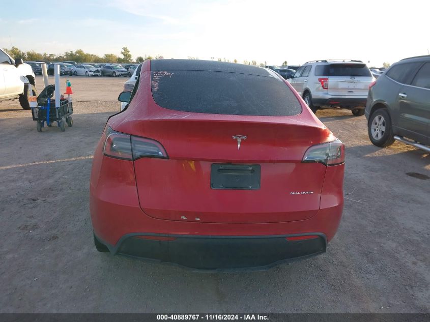 2023 Tesla Model Y Awd/Long Range Dual Motor All-Wheel Drive VIN: 7SAYGDEE0PA030735 Lot: 40889767