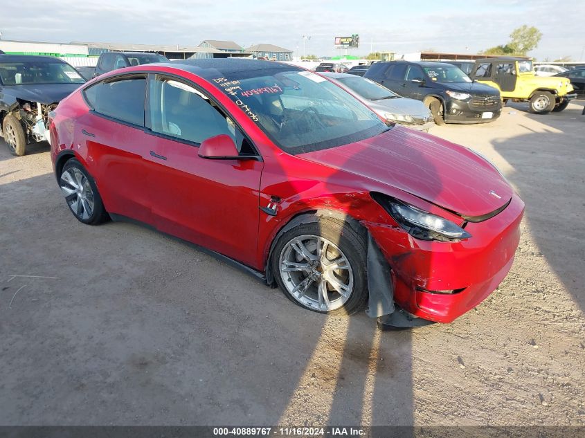 2023 Tesla Model Y Awd/Long Range Dual Motor All-Wheel Drive VIN: 7SAYGDEE0PA030735 Lot: 40889767