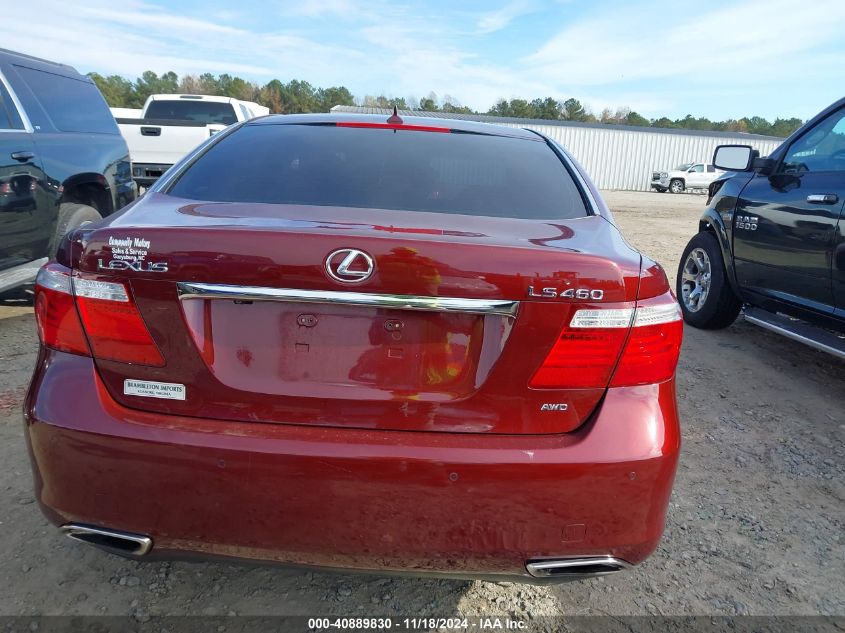 2009 Lexus Ls 460 VIN: JTHCL46FX95001484 Lot: 40889830