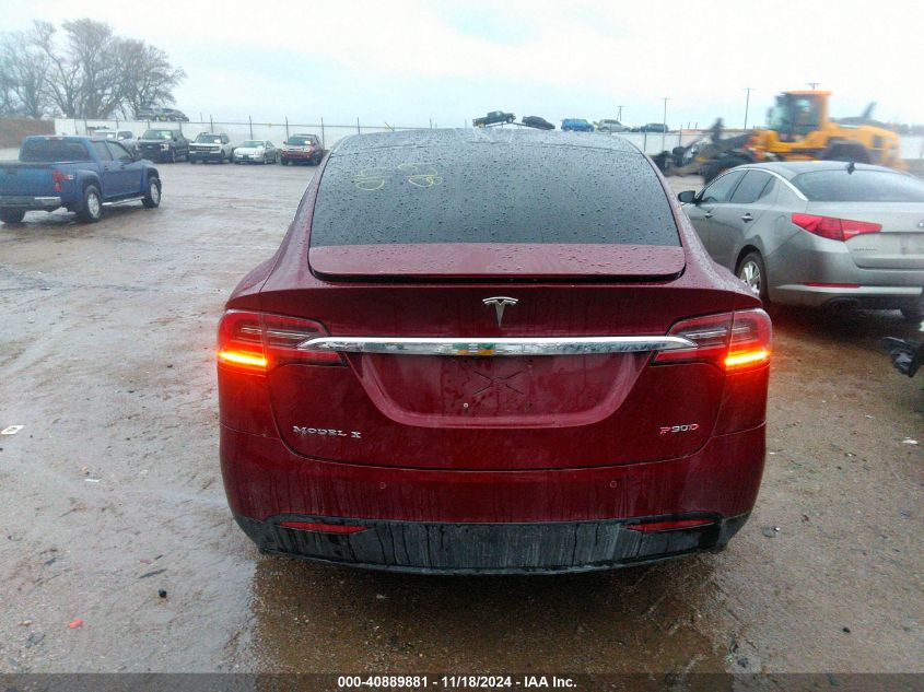 2016 Tesla Model X 60D/P100D/P90D VIN: 5YJXCAE43GFS00650 Lot: 40889881