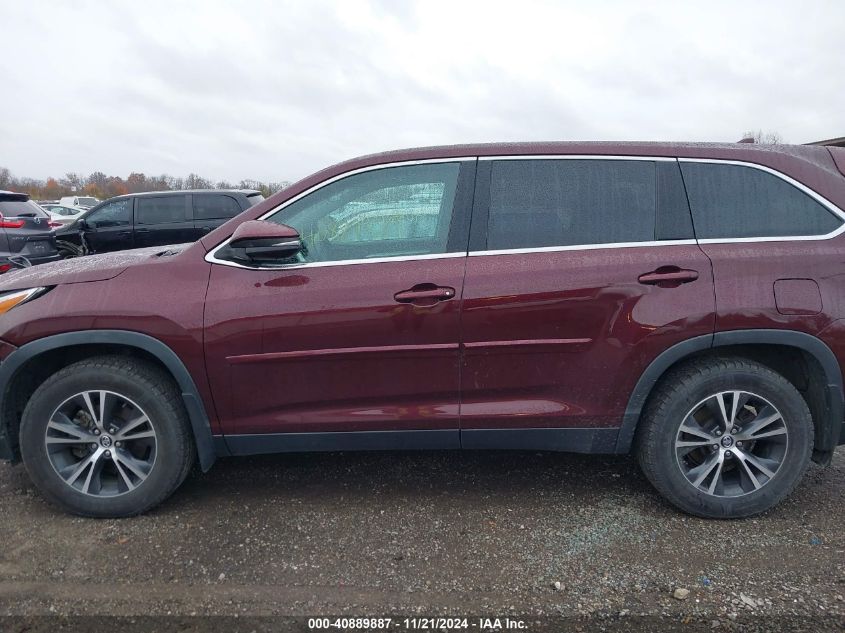 2019 Toyota Highlander Le Plus VIN: 5TDBZRFH7KS724686 Lot: 40889887