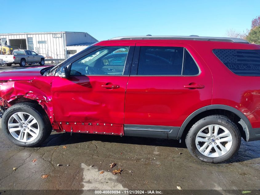 2018 Ford Explorer Xlt VIN: 1FM5K8D80JGB25552 Lot: 40889894