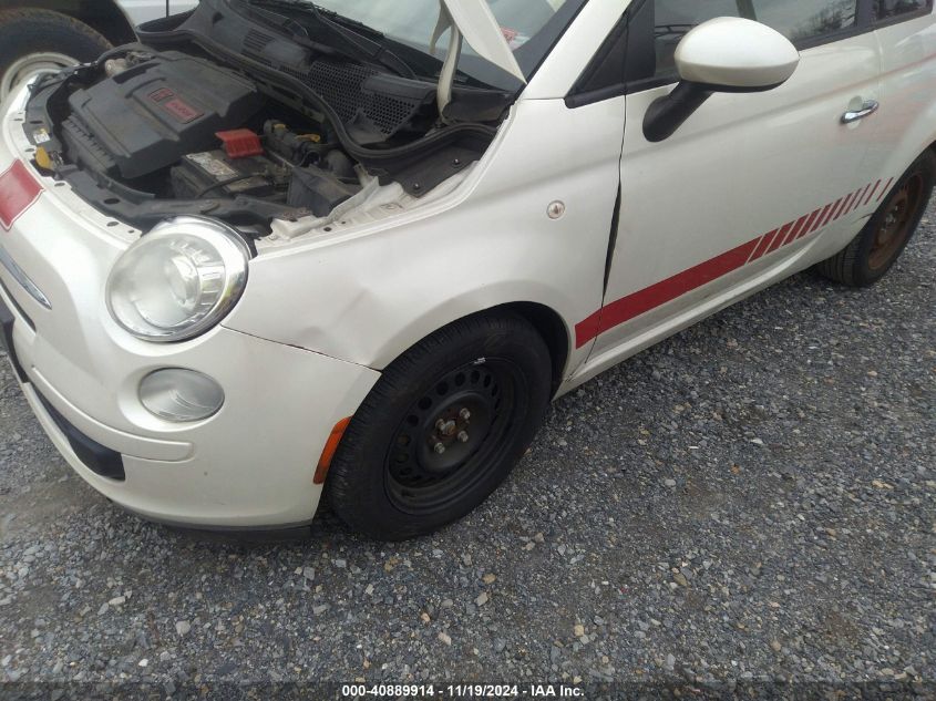 2013 Fiat 500 Pop VIN: 3C3CFFAR1DT530986 Lot: 40889914