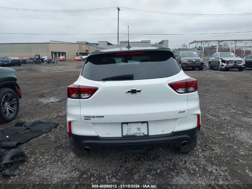 2022 Chevrolet Trailblazer Awd Rs VIN: KL79MUSL3NB008452 Lot: 40890012