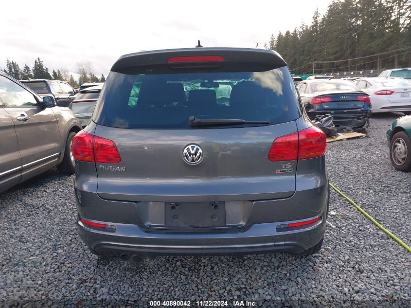 2016 Volkswagen Tiguan R-Line VIN: WVGBV7AX2GW015701 Lot: 40890042