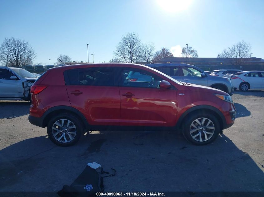 2014 Kia Sportage Lx VIN: KNDPBCAC5E7628685 Lot: 40890063