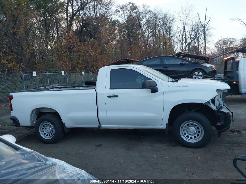 2021 Chevrolet Silverado 1500 2Wd Long Bed Wt VIN: 3GCNWAEKXMG333988 Lot: 40890114