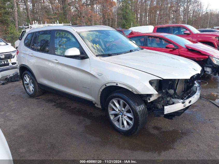 2015 BMW X3 xDrive28I VIN: 5UXWX9C54F0D52249 Lot: 40890120