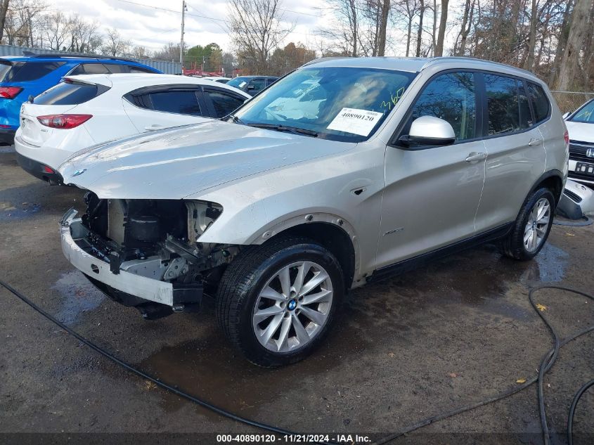 2015 BMW X3 xDrive28I VIN: 5UXWX9C54F0D52249 Lot: 40890120