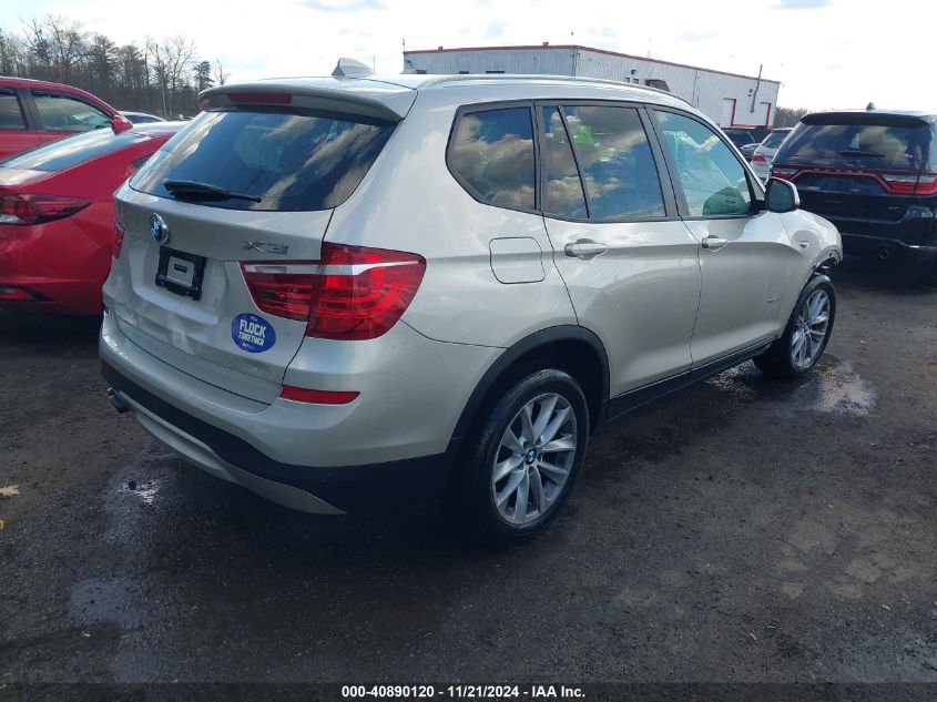 2015 BMW X3 xDrive28I VIN: 5UXWX9C54F0D52249 Lot: 40890120