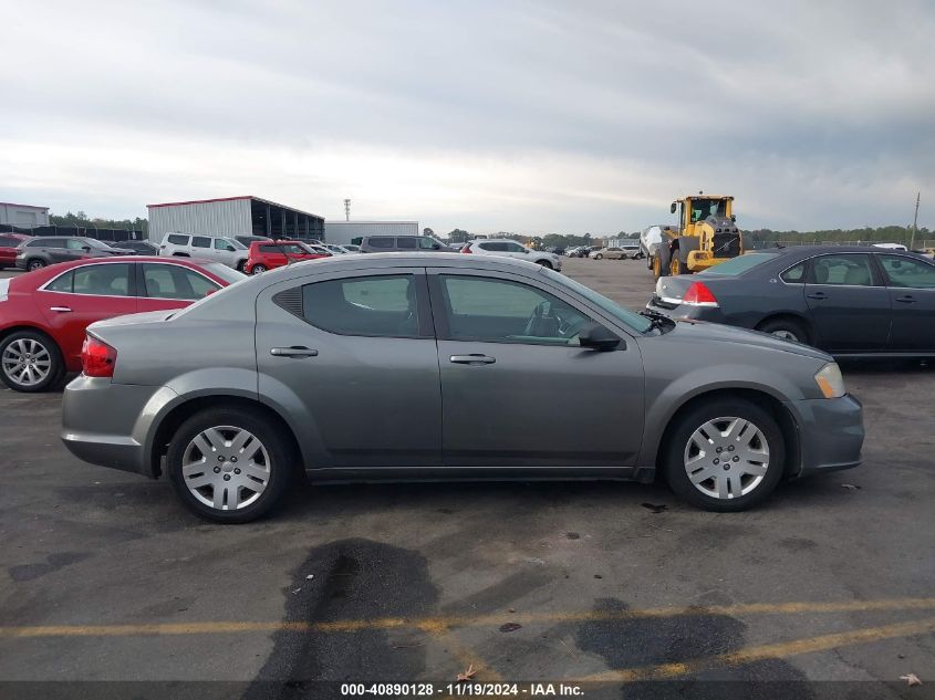 2013 Dodge Avenger Se VIN: 1C3CDZAB2DN532482 Lot: 40890128