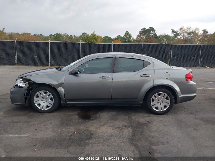 2013 Dodge Avenger Se VIN: 1C3CDZAB2DN532482 Lot: 40890128