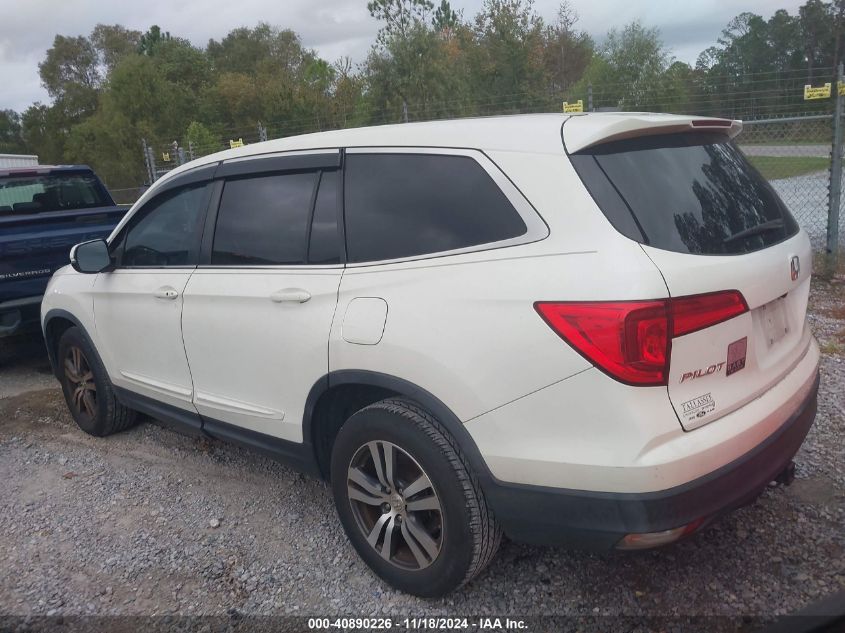 2017 Honda Pilot Ex-L VIN: 5FNYF5H80HB034655 Lot: 40890226