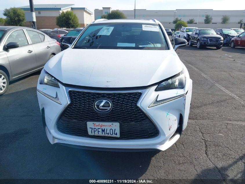 2016 Lexus Nx 200T F Sport VIN: JTJYARBZ4G2025351 Lot: 40890231