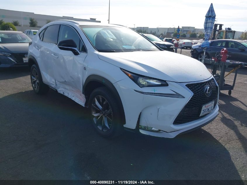 2016 Lexus Nx 200T F Sport VIN: JTJYARBZ4G2025351 Lot: 40890231