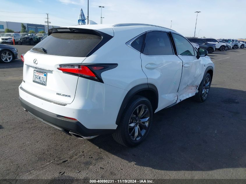 VIN JTJYARBZ4G2025351 2016 Lexus NX, 200T F Sport no.4