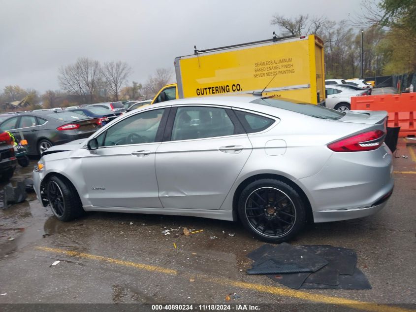 2018 Ford Fusion Hybrid Titanium VIN: 3FA6P0RU7JR272984 Lot: 40890234