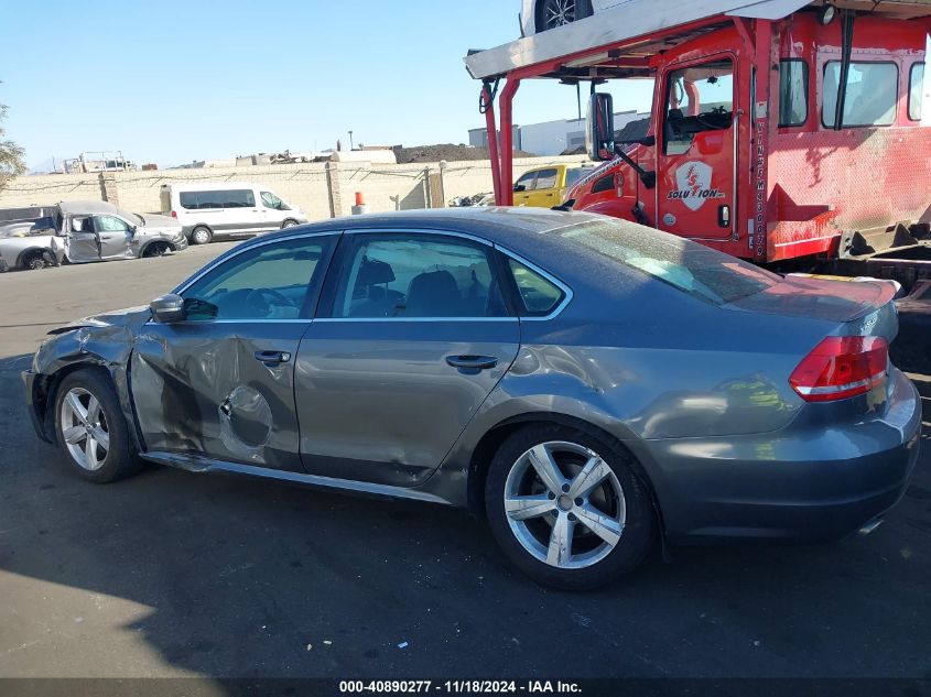 2013 Volkswagen Passat 2.5L Se VIN: 1VWBP7A31DC135527 Lot: 40890277