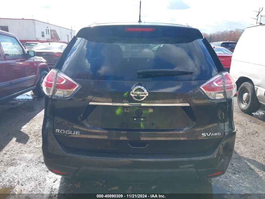 2015 Nissan Rogue Sv VIN: 5N1AT2MVXFC869804 Lot: 40890309