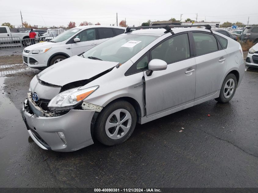 2013 Toyota Prius Three VIN: JTDKN3DU2D5672000 Lot: 40890381