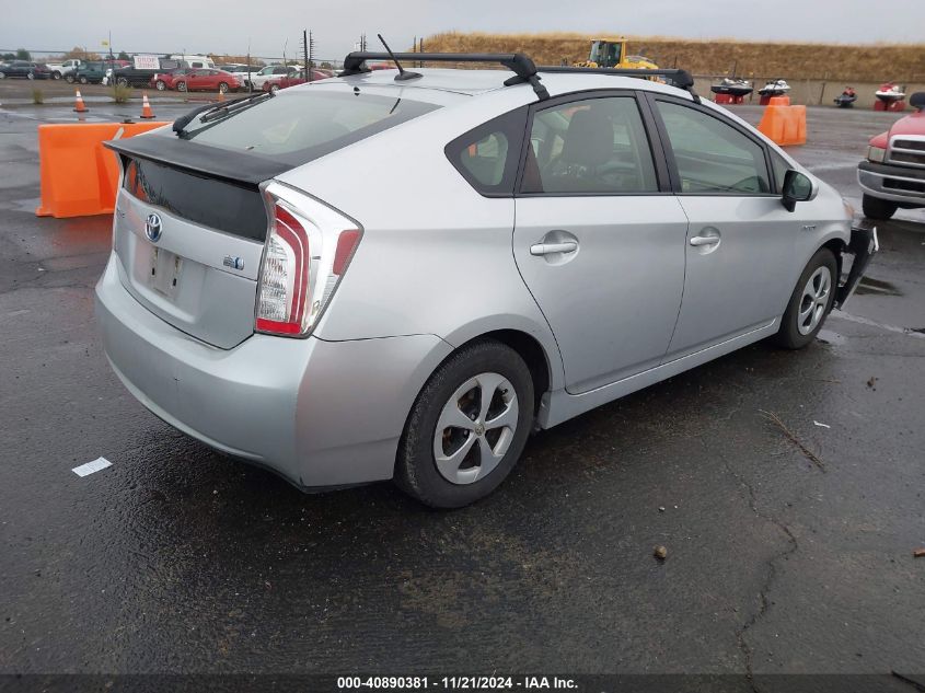 2013 Toyota Prius Three VIN: JTDKN3DU2D5672000 Lot: 40890381