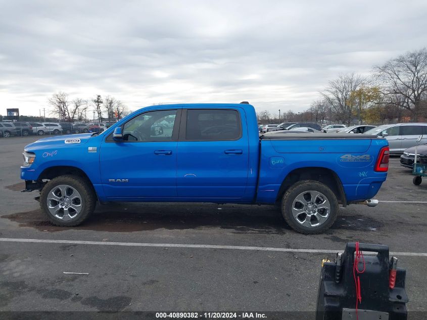 2021 Ram 1500 Big Horn 4X4 5'7 Box VIN: 1C6SRFFT1MN657182 Lot: 40890382