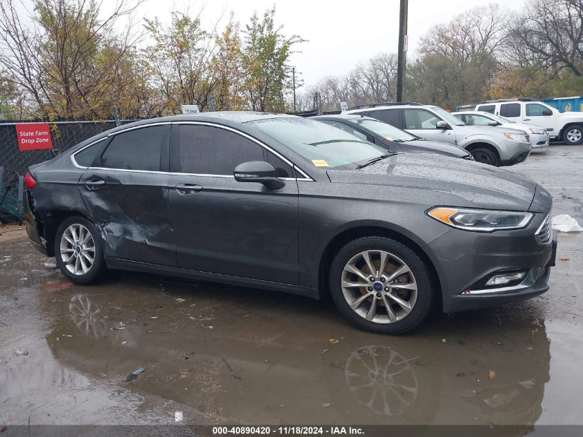 2017 Ford Fusion Se VIN: 3FA6P0HD7HR128184 Lot: 40890420