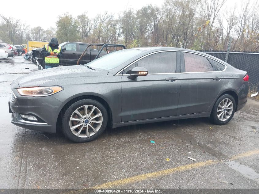 2017 Ford Fusion Se VIN: 3FA6P0HD7HR128184 Lot: 40890420