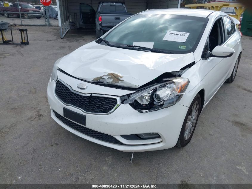 2014 Kia Forte Ex VIN: KNAFX4A84E5050411 Lot: 40890428