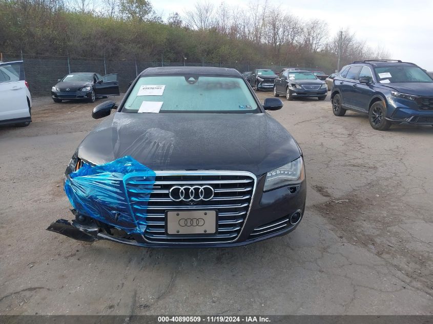 2014 Audi A8 L 4.0T VIN: WAUR2AFDXEN002492 Lot: 40890509