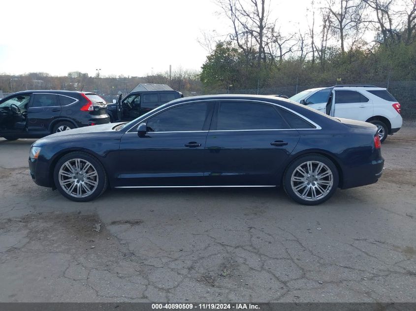 2014 Audi A8 L 4.0T VIN: WAUR2AFDXEN002492 Lot: 40890509