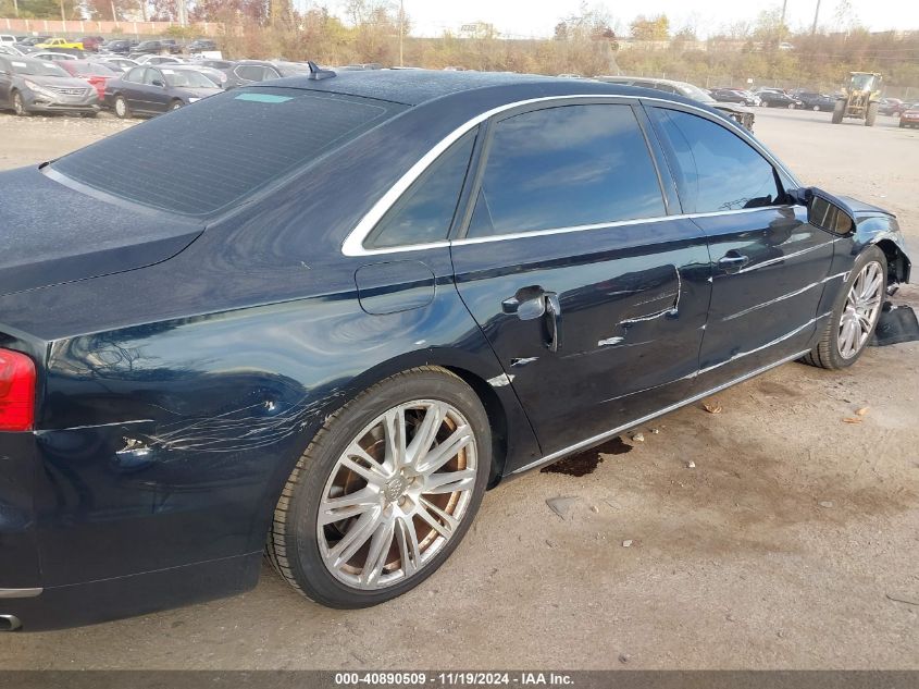 2014 Audi A8 L 4.0T VIN: WAUR2AFDXEN002492 Lot: 40890509