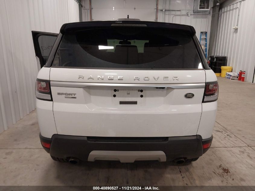 2016 Land Rover Range Rover Sport 3.0L V6 Supercharged Hse VIN: SALWR2VF7GA640468 Lot: 40890527