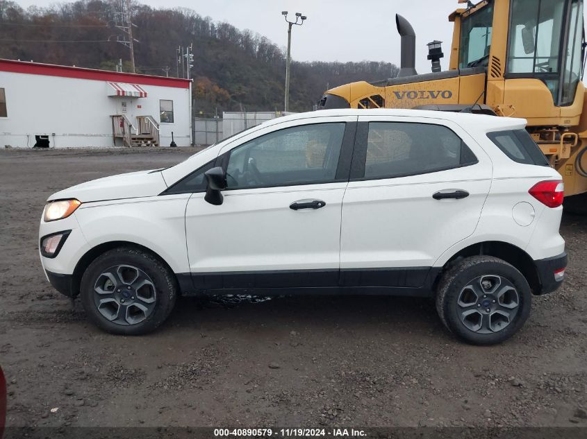 2022 Ford Ecosport S VIN: MAJ6S3FL5NC458538 Lot: 40890579