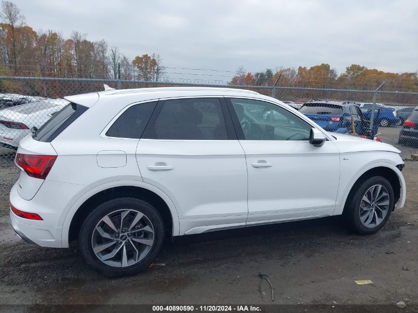 2022 Audi Q5 Premium 45 Tfsi S Line Quattro S Tronic VIN: WA1GAAFY3N2049553 Lot: 40890590