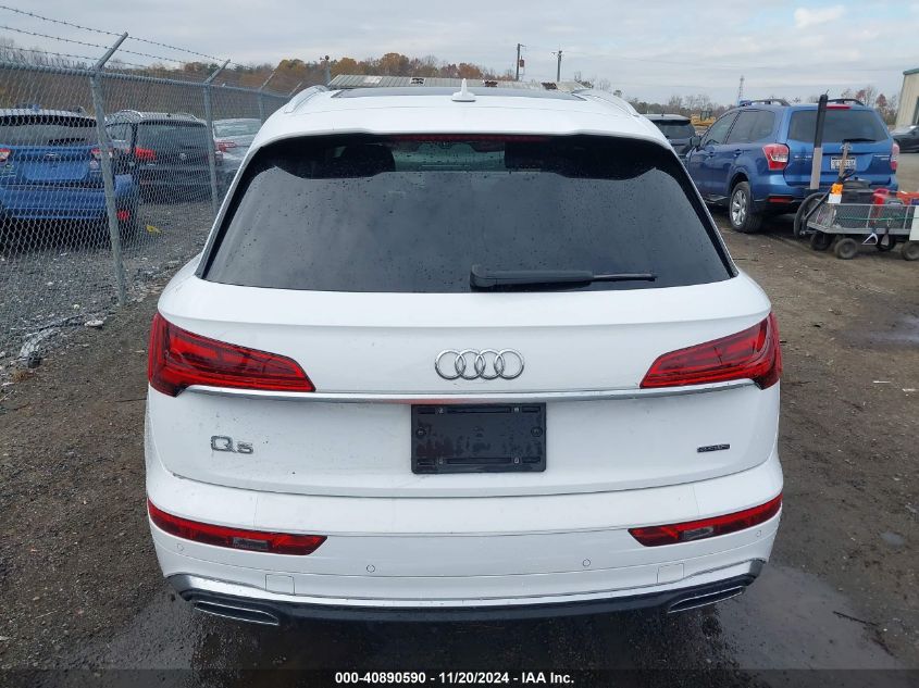 2022 Audi Q5 Premium 45 Tfsi S Line Quattro S Tronic VIN: WA1GAAFY3N2049553 Lot: 40890590