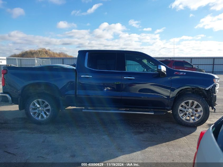 2022 Chevrolet Silverado 1500 Ltd 4Wd Short Bed Ltz VIN: 1GCUYGED5NZ195496 Lot: 40890629