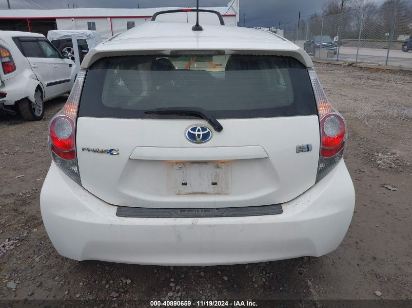 2012 Toyota Prius C Four VIN: JTDKDTB35C1010284 Lot: 40890659