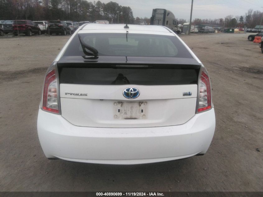 2012 Toyota Prius Three VIN: JTDKN3DU6C1528035 Lot: 40890699