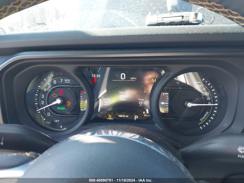 2024 JEEP WRANGLER 4XE 2.0L I-4 DI, DOHC, T(VIN: 1C4RJXP61RW130192