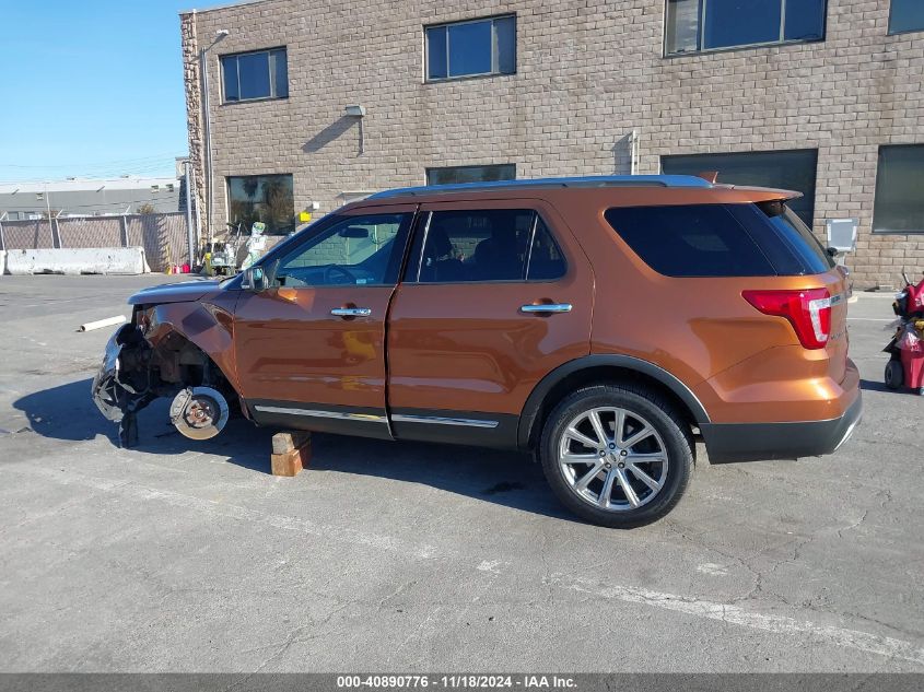 VIN 1FM5K7FH8HGC55922 2017 FORD EXPLORER LIMITED