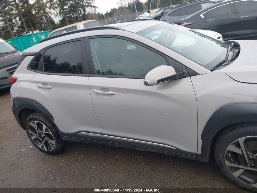 2022 Hyundai Kona Limited VIN: KM8K5CA35NU783140 Lot: 40890868