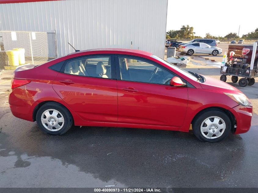 2013 Hyundai Accent Gls VIN: KMHCT4AE7DU350984 Lot: 40890973