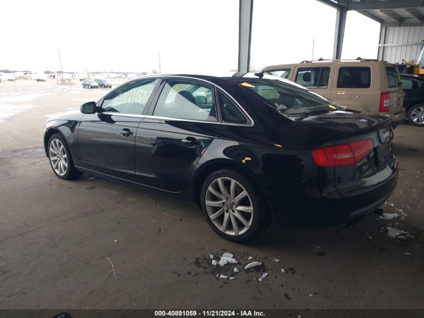 2013 Audi A4 2.0T Premium VIN: WAUFFAFL8DN007798 Lot: 40891059