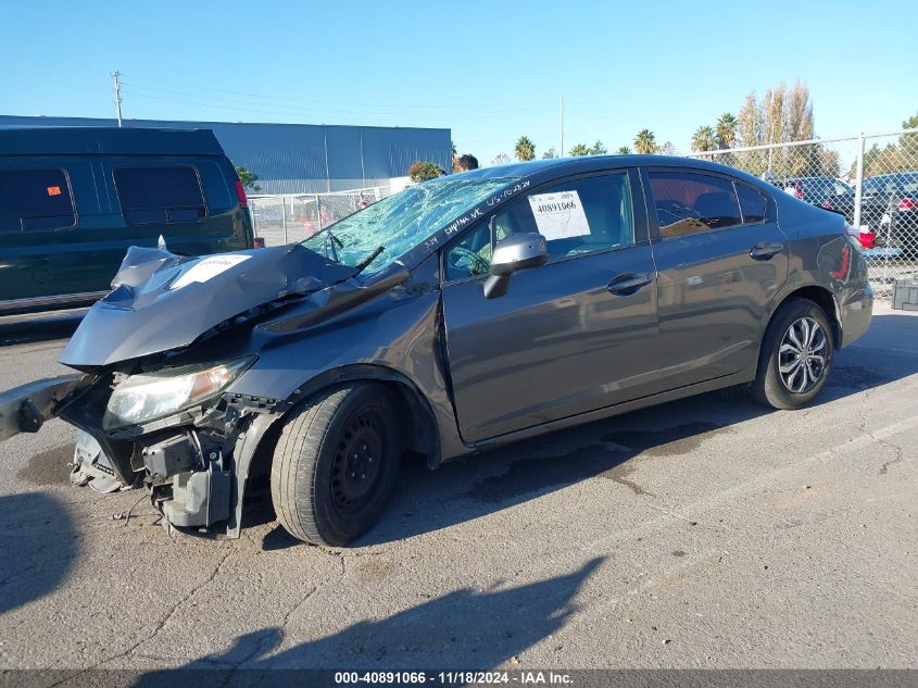 VIN 2HGFB2F57DH519570 2013 Honda Civic, LX no.2