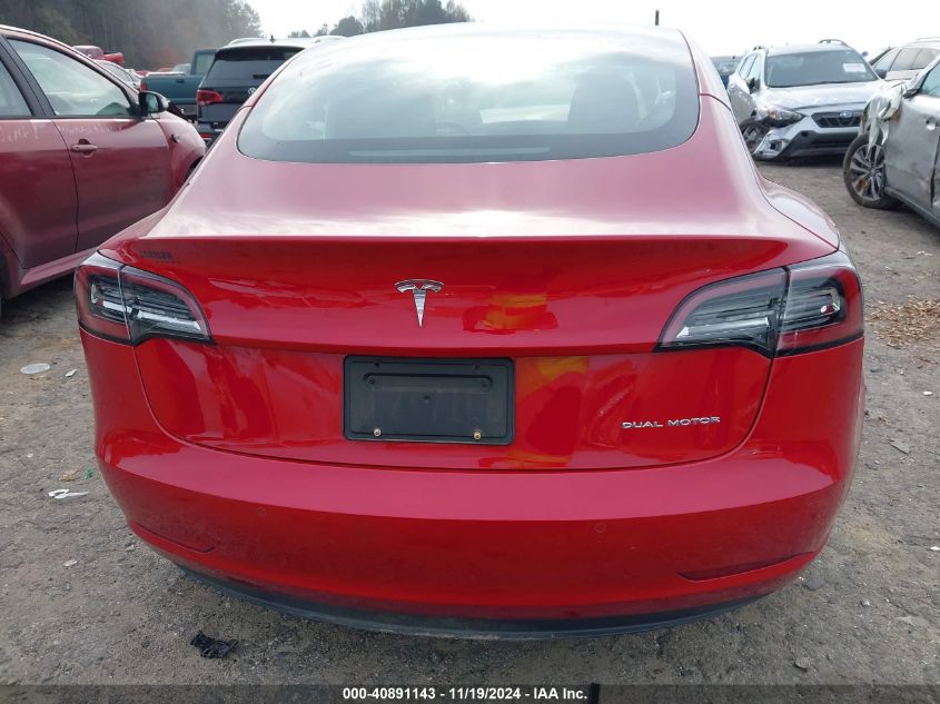 2022 Tesla Model 3 VIN: 5YJ3E1EB9NF227274 Lot: 40891143