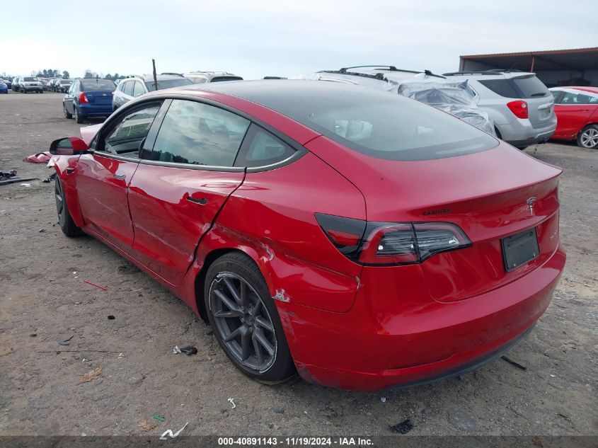 VIN 5YJ3E1EB9NF227274 2022 TESLA MODEL 3 no.3