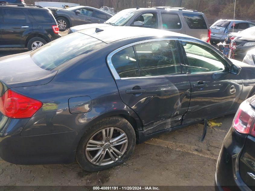 2013 Infiniti G37X VIN: JN1CV6AR5DM758173 Lot: 40891191